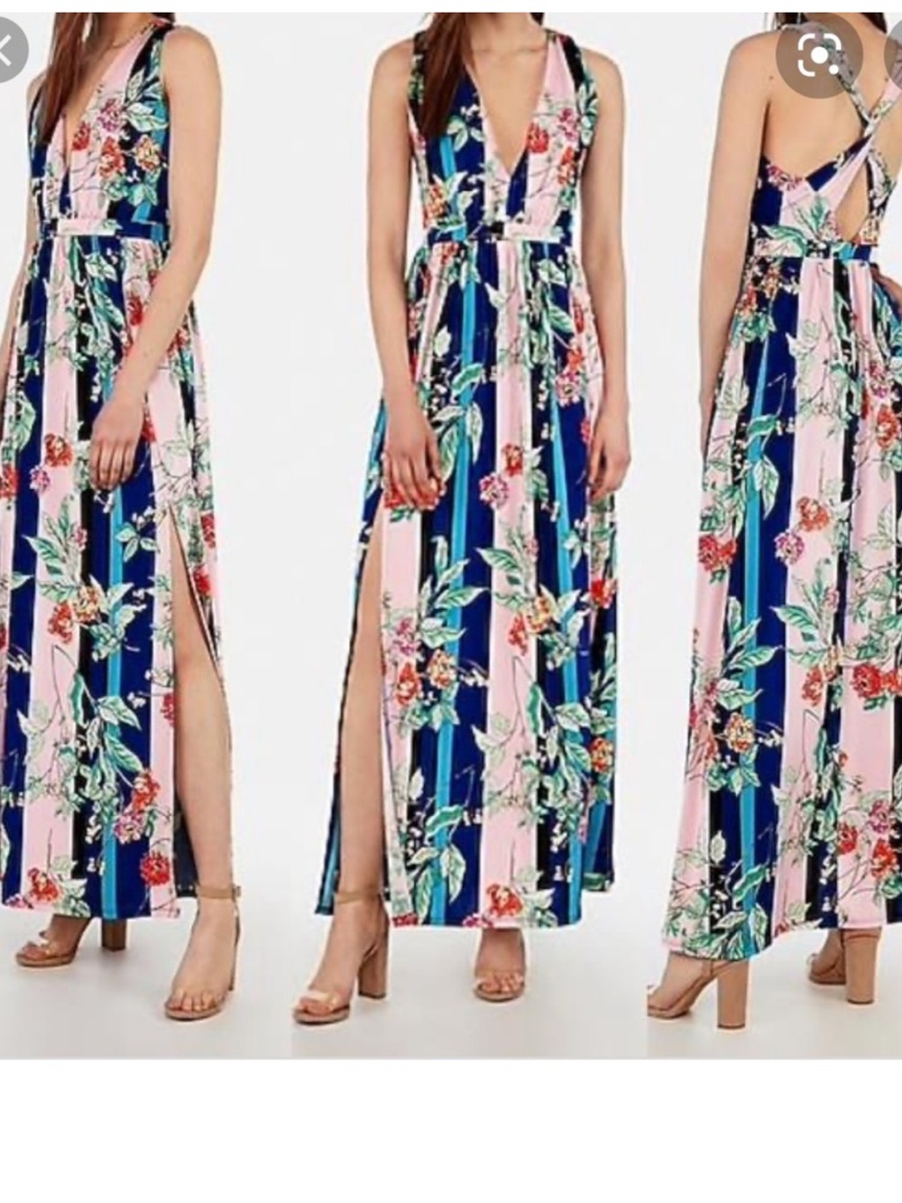 Express Floral Maxi Dress XS NWT